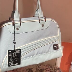 Puma Sky Blue Tote with White Trim